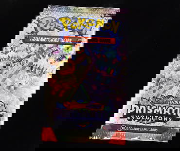 New Pokemon Sealed TCG Prismatic Evolutions Card Pack: Pokemon New Sealed Never Weighed or Searched straight from a sealed box pack