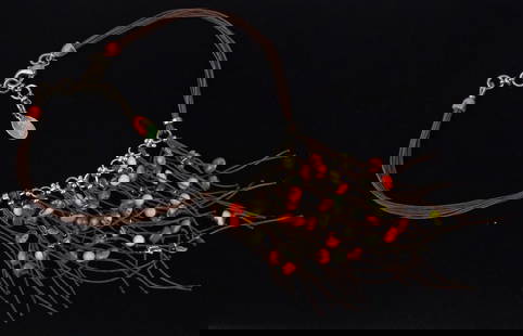 Mint Nature Red Coral Aventurine Gemstone Necklace 18": Mint Condition, In Like New Condition, Perfect