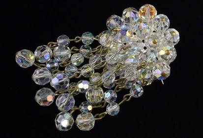 Mint Vintage 1950s Crystal Sway Brooch