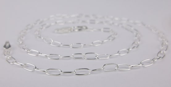 New Italian Sterling Silver Chain Necklace 18"