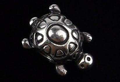 Mint Vintage Pandora Sterling Silver Turtle Brooch