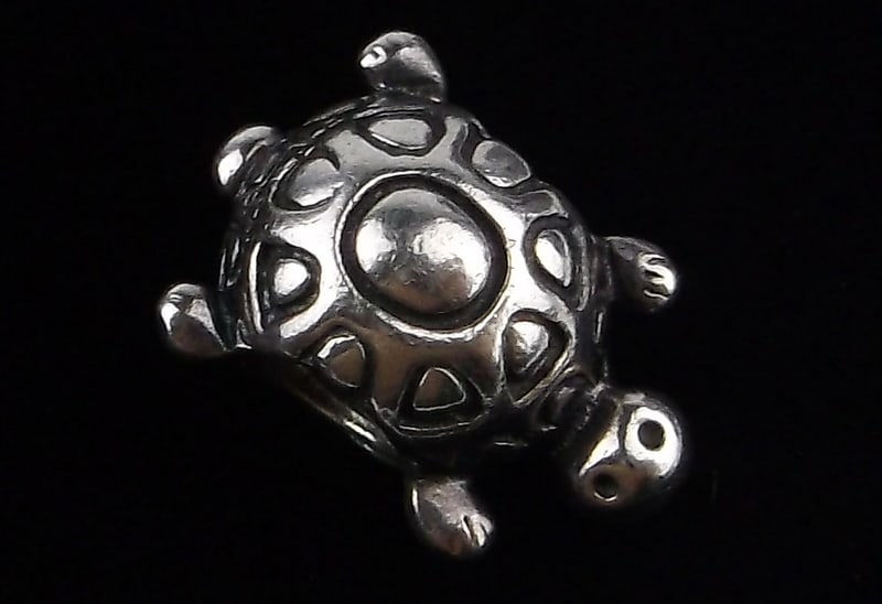 Mint Vintage Pandora Sterling Silver Turtle Brooch (1 of 2)
