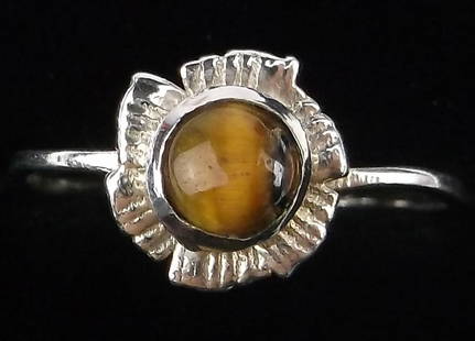 New Sterling Silver Tigers Eye Ring 7: Solid Sterling Silver Guaranteed, in Brand New Never Worn Condition.