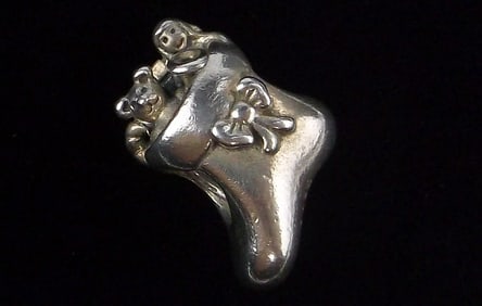 Mint Vint Pandora Sterling Silver Christmas Stock Charm Bead