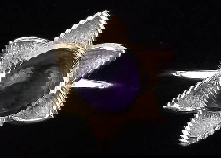 New Sterling Silver Amethyst Flower Ring 6: Solid Sterling Silver Guaranteed, in Brand New Never Worn Condition.