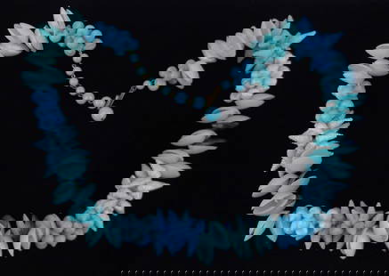 Mint Antique 1950s Germany Celluloid Shell Necklace 24" Ocean: Mint Condition, In Like New Condition, Perfect