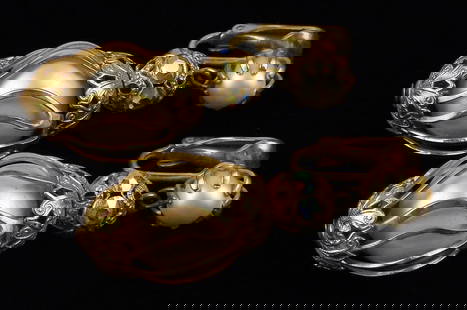 Stunning Vintage 1950s Crystal Faux Pearl Cage Earrings: excellent condition