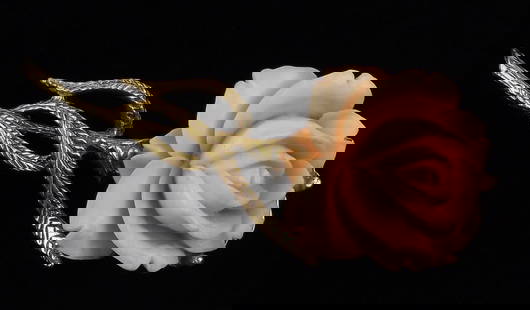 Mint Vintage 1960s Celluloid Rose Brooch: Mint Condition, In Like New Condition, Perfect