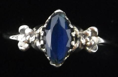 New Sterling Silver Blue Chalcedony Ring 7: Solid Sterling Silver Guaranteed, in Brand New Never Worn Condition.