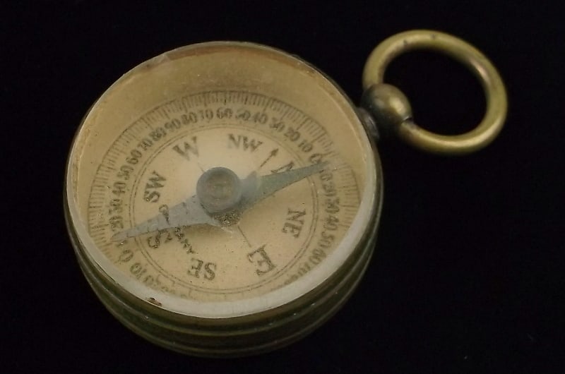 Gorgeous Antique 1930s Germany Brass Compass Works (1 of 3)
