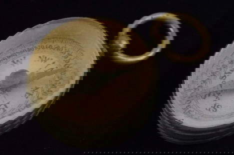 Gorgeous Antique 1930s Germany Brass Compass Works: beautiful condition