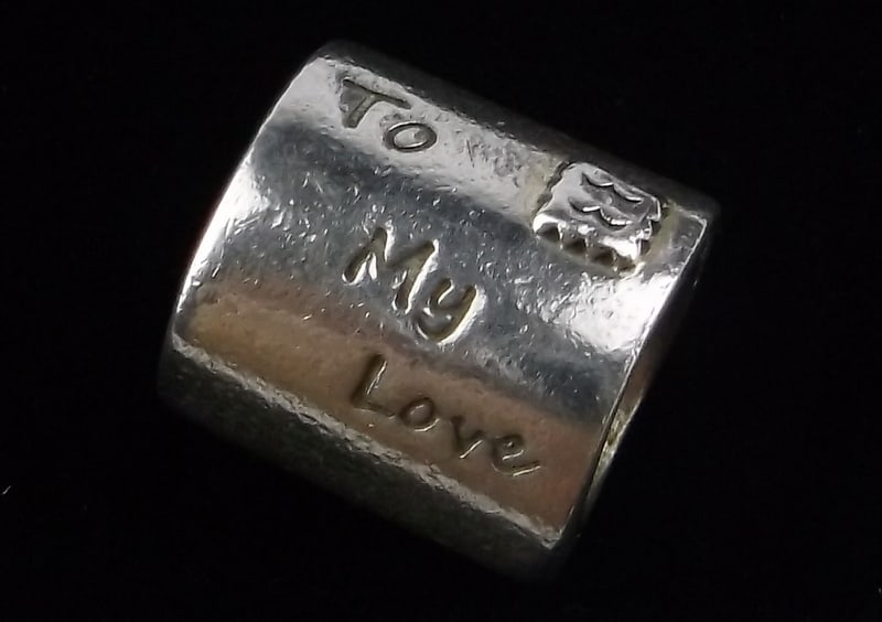 Mint Pandora Sterling Silver Love Letter Charm Bead Valentines: Guaranteed Solid 925 Sterling Silver, in Excellent Condition