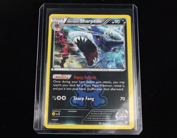 Mint 2015 Pokemon Team Aqua Sharpedo Rare Holo Card