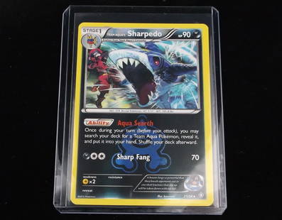 Mint 2015 Pokemon Team Aqua Sharpedo Rare Holo Card: q A Genuine Pokemon TCG Card in the listed condition in title, all are unplayed
