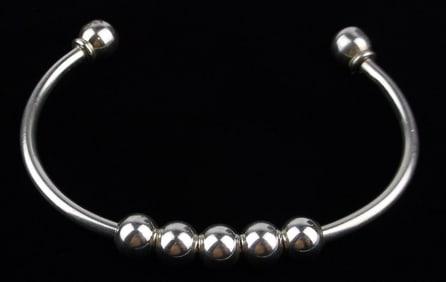 Mint Vintage Thick Heavy Sterling Silver Cuff Bracelet 7-8"