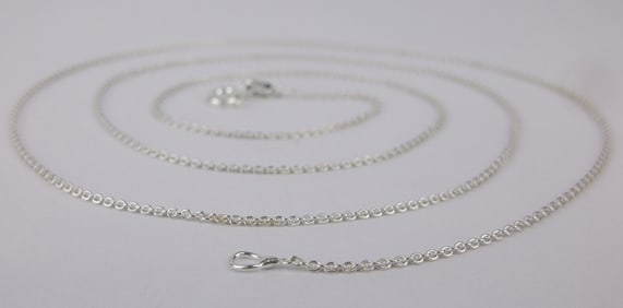 New Italian Sterling Silver Chain Necklace 24"