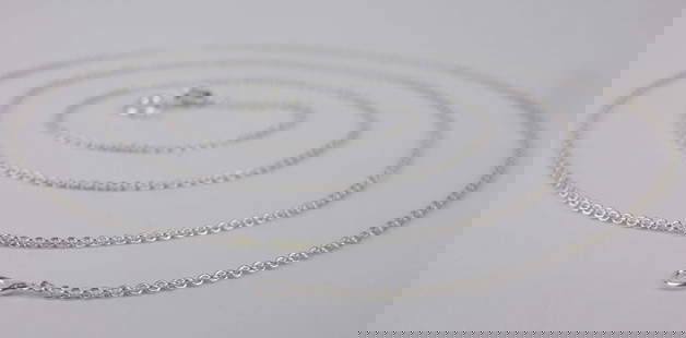 New Italian Sterling Silver Chain Necklace 24": Solid Sterling Silver Guaranteed, in Brand New Never Worn Condition.