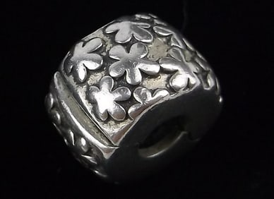 Mint Vint Pandora Sterling Silver Flower Charm Bead