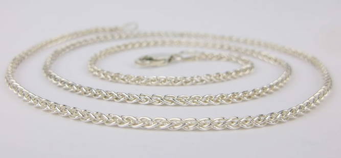 Mint Thick Vint Italian Sterling Silver Chain Necklace 18": Guaranteed Solid 925 Sterling Silver, in Excellent Condition