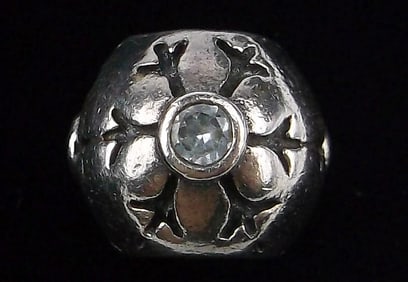 Mint Pandora Sterling Silver Snowflake Charm Bead Christmas