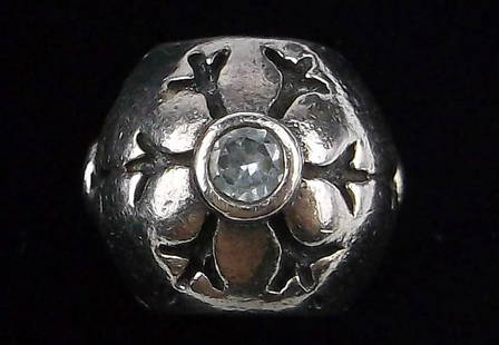 Mint Pandora Sterling Silver Snowflake Charm Bead Christmas: Guaranteed Solid 925 Sterling Silver, in Excellent Condition