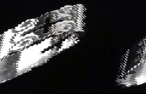 Mint Big Thick Vint Taxco Sterling Silver Cross Band Ring 11.5: Guaranteed Solid 925 Sterling Silver, in Excellent Condition