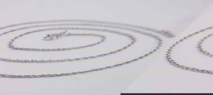 Stunning Vintage Sterling Silver Chain Necklace 20": Guaranteed Solid 925 Sterling Silver, in Excellent Condition