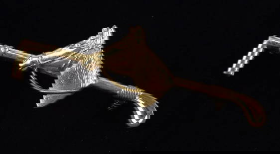 Stunning Antique 1950s Horse Polo Long Brooch: excellent condition