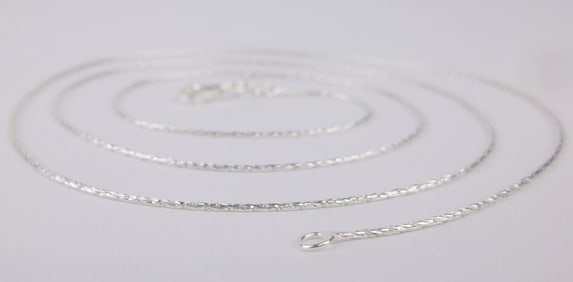 New Italian Sterling Silver Chain Necklace 24"