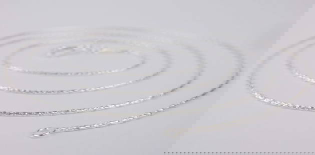 New Italian Sterling Silver Chain Necklace 24": Solid Sterling Silver Guaranteed, in Brand New Never Worn Condition.