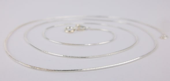 New Italian Sterling Silver Chain Necklace 20"