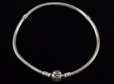 Mint Heavy Pandora Sterling Silver Chain Bracelet 8.5"