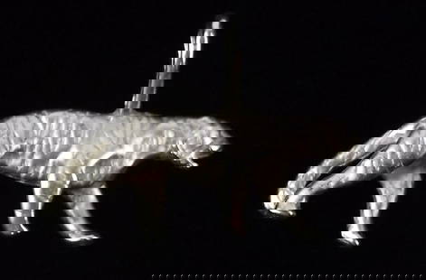 Mint Vintage Sterling Silver Tiger Pendant: Guaranteed Solid 925 Sterling Silver, in Excellent Condition