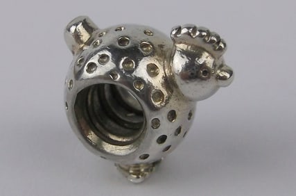 Mint Vintage Pandora Sterling Silver Chicken Charm Bead