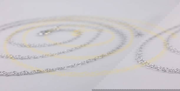 Stunn Vint Italian Sterling Silver Helix Rope Chain Necklace 19": Guaranteed Solid 925 Sterling Silver, in Excellent Condition