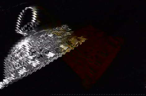 New Antique 1950s Gold Over Sterling Bell Pendant: Solid Sterling Silver Guaranteed, in Brand New Never Worn Condition.