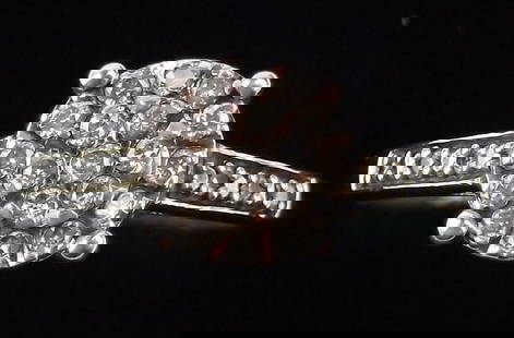 Mint Vint Designer Sterling Silver Diamond Engagement Ring 7: Guaranteed Solid 925 Sterling Silver, in Excellent Condition