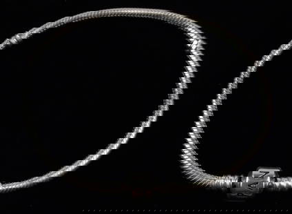 Mint Thick Heavy Pandora Sterling Silver Chain Bracelet 8.25": Guaranteed Solid 925 Sterling Silver, in Excellent Condition