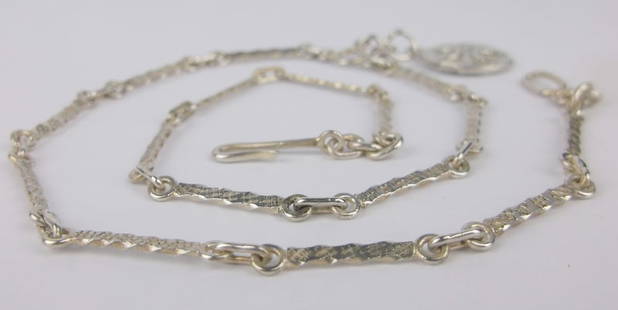 Mint Vintage Sterling Silver Sand Dollar Chain Necklace 16": Guaranteed Solid 925 Sterling Silver, in Excellent Condition