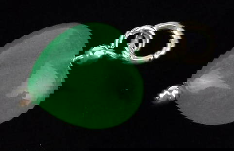 New Sterling Silver Jade Heart Pendant: Solid Sterling Silver Guaranteed, in Brand New Never Worn Condition.