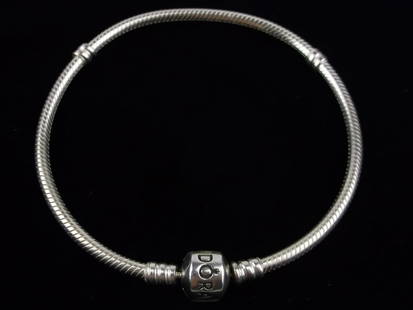 Mint Thick Heavy Pandora Sterling Silver Chain Bracelet 8.25": Guaranteed Solid 925 Sterling Silver, in Excellent Condition