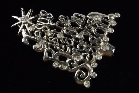 Mint Vintage Christmas Tree Brooch: Mint Condition, In Like New Condition, Perfect