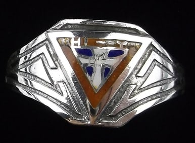Stunning Vintage Sterling Silver Hi Fy Ring 9.5