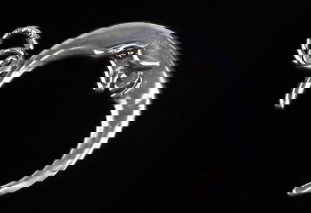 Mint Vintage Sterling Silver Moon Pendant: Guaranteed Solid 925 Sterling Silver, in Excellent Condition