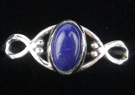 New Sterling Silver Lapis Lazuli Ring 6.5: Solid Sterling Silver Guaranteed, in Brand New Never Worn Condition.