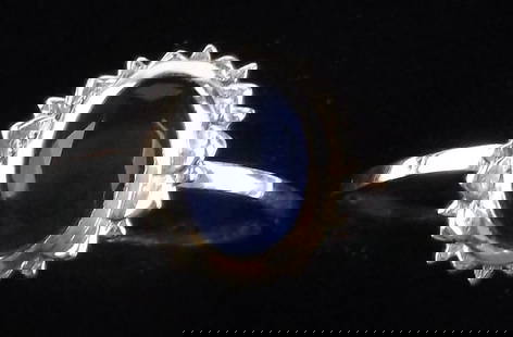 New Sterling Silver Blue Chalcedony Sun Ring 9: Solid Sterling Silver Guaranteed, in Brand New Never Worn Condition.