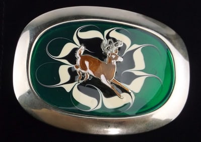 Mint Vint 1960s Pacifica Style Deer Belt Buckle