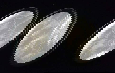 Mint Vintage Mother of Pearl Lucite Earrings: Mint Condition, In Like New Condition, Perfect