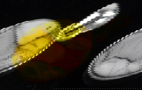 New Thick Sterling Silver Honey Dahlia Pendant: Solid Sterling Silver Guaranteed, in Brand New Never Worn Condition.