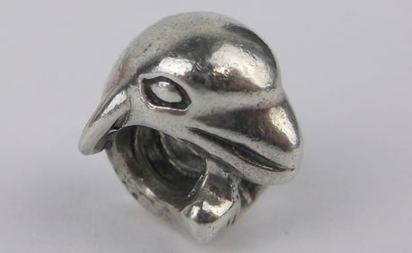 Mint Vintage Pandora Sterling Silver Dolphin Charm Bead